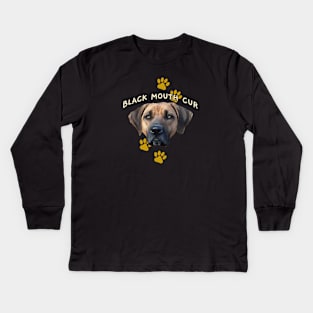 BLACK MOUTH CUR Kids Long Sleeve T-Shirt